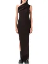Rick Owens Athena Dress In Brown