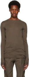 Rick Owens Biker Level Wool Sweater In 34 Dust