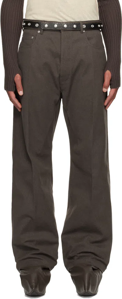 Rick Owens Brown Concordians Geth Jeans