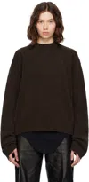 Rick Owens Brown Concordians Tommy Ls Sweater