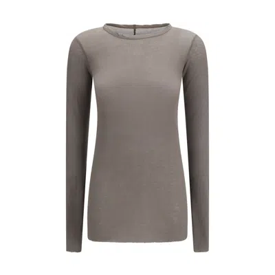 Rick Owens Long-sleeved T-shirt In Brown