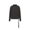 Rick Owens Drkshdw Crewneck Sweat In Brown