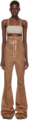 Rick Owens Brown Dirt Bolan Jeans In 54 Henna Brown
