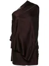 Rick Owens Single-sleeve Top In Brown