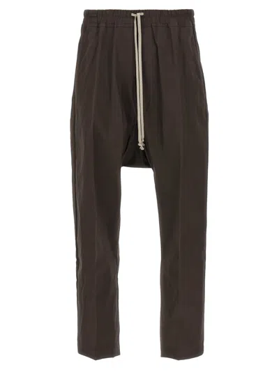 Rick Owens Brown Drawstring Long Pants