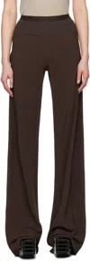 Rick Owens Brown Hollywood Bias Trousers In 14 Mahogany