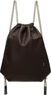 Rick Owens Brown Hollywood Drawstring Backpack