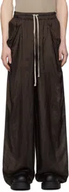 Rick Owens Brown Hollywood Lido Trousers In 14 Mahogany