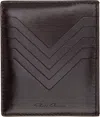 Rick Owens Brown Hollywood Square Card Holder In 14 Mahogany