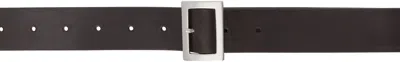 Rick Owens Brown Hollywood Stooges Belt In 14 Mahogany