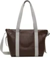 Rick Owens Brown Hollywood Trolley Tote In 1461 Mahogany/oyster