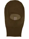 Rick Owens Brown Knitted Solid Beanies Hat In Red