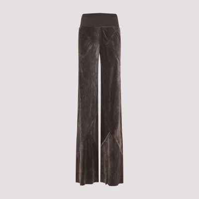 RICK OWENS BROWN LOOSE FIT PANTS