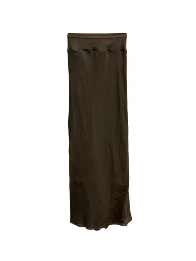 Rick Owens Brown Maxi Skirt