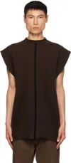Rick Owens Brown Motivo Sweater In 0409 Brown/black