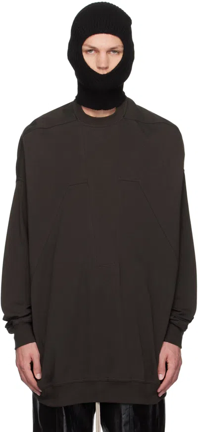Rick Owens Brown Peter Sweatshirt In 78 Drkdust