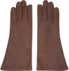 Rick Owens Brown Porterville Short Gloves In 93 Throat