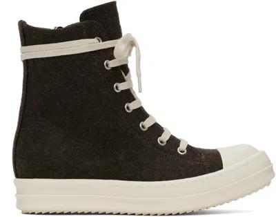 RICK OWENS BROWN PORTERVILLE SNEAKERS