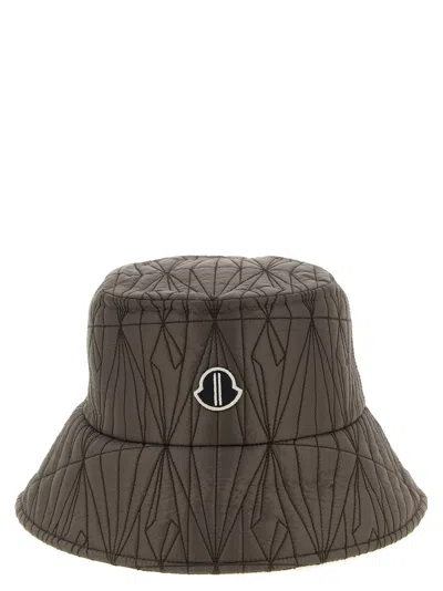 Rick Owens Brown Quilted Bucket Hat