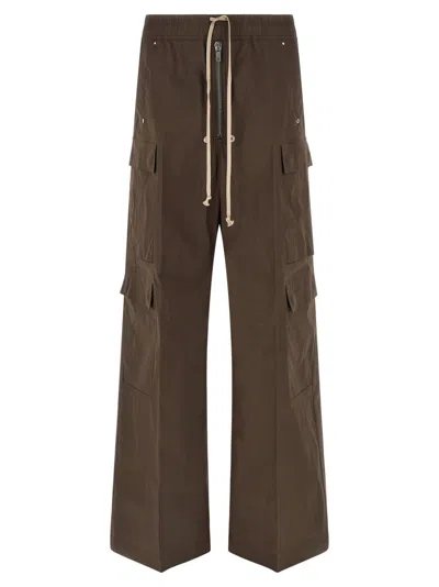 Rick Owens Brown Relaxed Cargo Pants