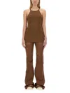 Rick Owens Brown Solid Halter Neck Top In Brown
