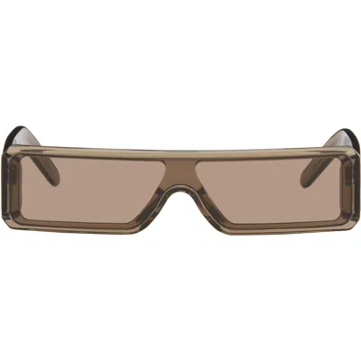 Rick Owens Brown Tower Geth Sunglasses