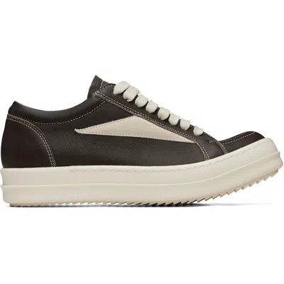 Rick Owens Brown Tower Vintage Sneaks Sneakers In Black