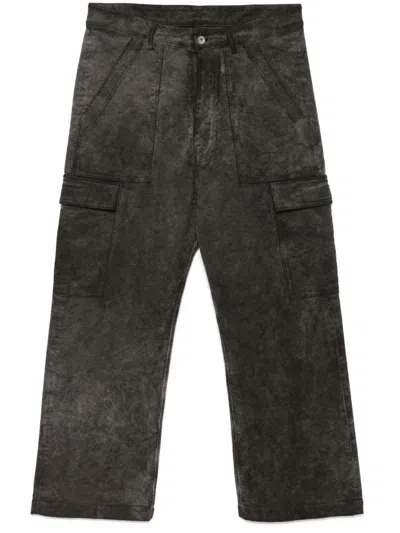 RICK OWENS BROWN WIDE LEG PANT