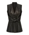 Rick Owens Black Sleeveless Strutter Vest In Black