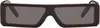 Rick Owens Burgundy Hollywood Geth Sunglasses In 1409 Mahogany Temple