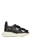 Rick Owens Burritogeth Sneakers Contrast Sole Round Toe In Animal Print
