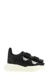 Rick Owens Burritogeth Sneakers Contrast Sole Round Toe In Black