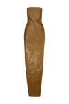 Rick Owens Bustier Gown In Honey
