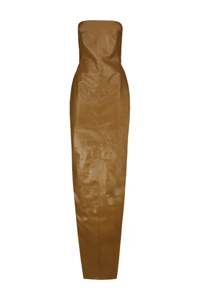 RICK OWENS BUSTIER GOWN