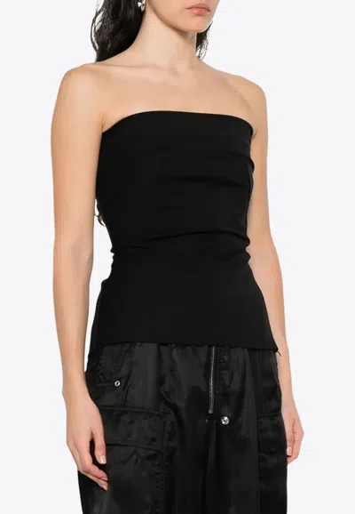 RICK OWENS BUSTIER STRAPLESS TOP