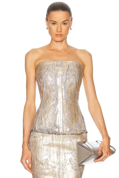 Rick Owens Bustier Top In Gold