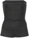 Rick Owens Porterville Bustier Top In Black