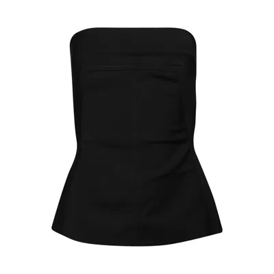 Pre-owned Rick Owens Bustier Top 'black' | Women's Size 40