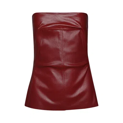 Pre-owned Rick Owens Bustier Top 'cardinal Red' | Women's Size 42