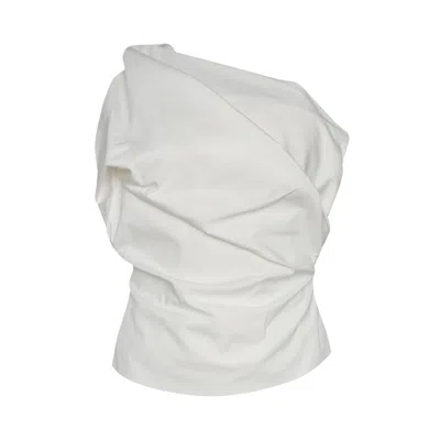 Pre-owned Rick Owens Bustier Top 'milk' | White | Women's Size 38