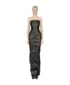 Rick Owens Bustier Tube-design Gown In Black