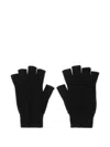 Rick Owens Button Fingerless Gloves In Black