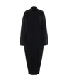 Rick Owens Island Coat In Cashmere In Black