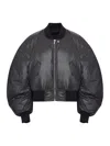 Rick Owens Long-sleeved Cotton Jacket In Black