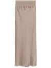 Rick Owens Calf Bias Midi Skirt In Neutrals
