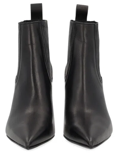 Rick Owens Calf Leather Ankle Boot In Multi