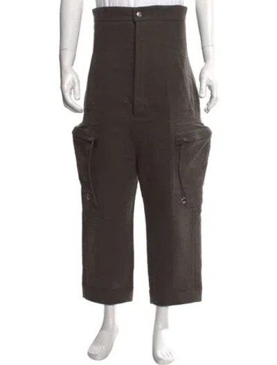 Pre-owned Rick Owens Camel Hair Cargo Pants In Neutral