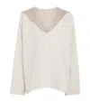 Rick Owens Camel Hair Double-faced Kaftan Hoodie In Gray