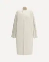 Rick Owens Asymmetric-overlap Jacket In White