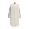 Rick Owens Asymmetric-overlap Jacket In White